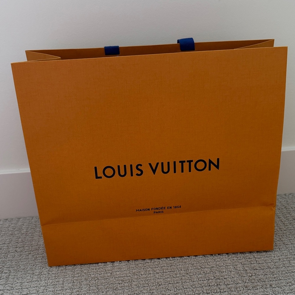 Louis Vuitton Bold Orange Gift Bag Brand New
